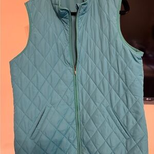 Coldwater Creek Teal Quilted Vest